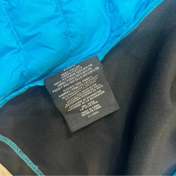 32 Degrees Ultra Light Down Black Blue Full Zip Jacket Women’s size XL New - Picture 10 of 15